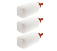 POPETPOP Botella de Leche para Terneros de 2l con Diseño Vertical de Mezcla, Resistente a Agua Caliente, Material Goma y PP, Paquete de 3 Piezas para Cría de Ganado en Granja