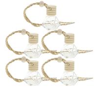 POPETPOP Botella De Perfume Transparente 8ml 5 Piezas Para Coche Colgante Difusor Decorativo Cristal y Madera Compacto Aromatizador Interior Vehículo Uso Diario