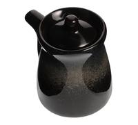 POPETPOP Botella de Salsa de Cerámica Japonesa para Salsa de y Vinagre Dispensador de Condimentos Jarra de Almacenamiento para Cocina Diseño Retro y