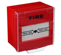 POPETPOP Botón de Llamada de Emergencia contra Incendios con Reinicio Manual Interruptor Resistente Agua y Escombros Activación Rápida para Comunicación Urgente Entornos Adversos