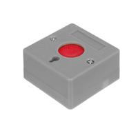 POPETPOP Botón de Llamada de Emergencia para Personas Mayores con Discapacidad Panel de Alarma de Emergencia Inalámbrico Gris Clásico Interruptor de Parada con Llave Reiniciable para