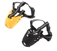 POPETPOP Bozal para Perros Pequeños Ajustable 18 CM Malla Transpirable Ligera 2 Piezas para Control de Mordidas y Ladridos Bozal Protector Seguro para Paseo y Entrenamiento