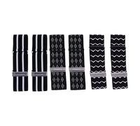 POPETPOP Brazaletes Elásticos Ajustables para Camisa Sujetamangas para Camisas 3 Pares Diseño de Tela Suave y Accesorios para Fiestas y Uso Diario