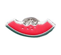 POPETPOP Broche de sandía de aleación stylish rhinestone pin alfiler de collar accesorios para trajes Accesorios de camisa de traje accesorios de traje de hombre broche redondo rojo