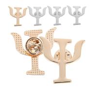 POPETPOP Broches Decorativos de Psicología para Mujer en Aleación, Estilo Vintage Símbolo Psi, Diseño Duradero y Seguro, Obsequio Adecuado para Psicólogos y Psiquiatras, Uso en Solapa y