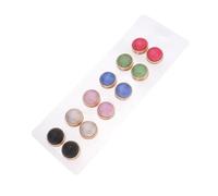 POPETPOP Broches Magnéticos para Bufandas y Ropa Sujetan sin Dañar sin Agujeros Color Aleatorio 12 de Aleación Dorados Ideales para Decoración y Obsequio