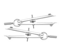 POPETPOP Brújula Metálica Profesional de Dibujo Técnico Resorte 3 Piezas Herramienta de Trazado Precisa para Geometría Carpintería y Uso Escolar en Aula Educativa