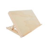 POPETPOP Caballete de Mesa Plegable de Madera Portátil Altura Ajustable 4 Niveles Soporte Ligero 45X31X65 CM para Pintura Dibujo y Exhibición en Escritorio y Viajes
