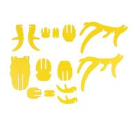 POPETPOP Cabeza de Ciervo de Madera para Decoración de Pared Adorno Amarillo Limón Diseño Ligero y Ecológico para Hogar Tiendas y Eventos Decoración del Hogar Moderna