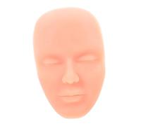 POPETPOP Cabeza de Práctica de Maquillaje de Silicona Color Piel Clara Maniquí 3D Piezas Desmontables para Ojos y Labios Adecuado para Entrenamiento Profesional en y Maquillaje Facial