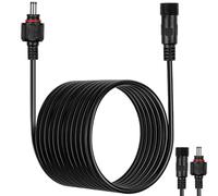 POPETPOP Cable de Extensión para Panel Solar de 4,9 Metros Consumo de Energía y Material de Cobre y Silicona, Adecuado para Bombas de Agua y Luces Solares Exteriores
