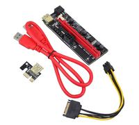 POPETPOP Cable de Extensión Pcie para Tarjeta Gráfica Adaptador Plus Negro Conector para GPU Externa Accesorio para Ordenador y Minería Criptomonedas