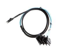POPETPOP Cable Mini Sff-8087 a 4 Puertos Serial Ata 4.0 para Disco Duro de 2,5 Pulgadas, Cable de Cobre Confiable Conexión Interna Segura y Diseño que Minimiza Impacto en Flujo de Aire