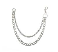 POPETPOP Cadena de Cintura de Metal Retro para Mujer Cadena Larga Punk Hip-hop para Jeans Cinturón Duradero para Colgar Llaves y Accesorios Estilo Gótico y Urbano