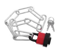 POPETPOP Cadena de Hierro Antirrobo para Bicicletas y Motocicletas con Cierre sin Llave, Tamaño 50x2x0.5 Cm, Adecuado para Puertas de Jardín y Áreas Exteriores