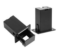 POPETPOP Caja de Batería para Pastilla 9v, 3 Unidades, Soporte Plástico Ligero para Guitarra Eléctrica, Compartimento Práctico para Bajos Activos, Accesorio para Músicos y Estudiantes