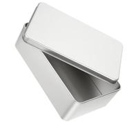 POPETPOP Caja de Hojalata para Tiramisú 180x110x55 Mm, Lata Pequeña Esmerilada Tapa para Galletas y Dulces, Caja Vacía para Embalaje y Obsequio, Portátil y Resistente, Uso en Pastelería