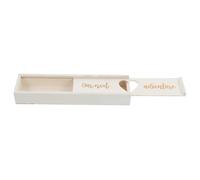 POPETPOP Caja De Madera Elegante Para Anuncio De Embarazo Soporte De Prueba Con Tapa Decorativa