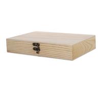POPETPOP Caja de Madera para Almacenamiento de Objetos Pequeños para Guardar Cigarros Portátil Diseño Sencillo y Creativo, Material de Madera y Hierro