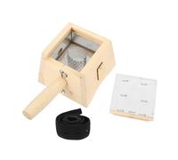 POPETPOP Caja de Moxa de Madera Natural para Terapia Moxibustión, Soporte Antiescaldaduras Mango sin Pintura, Caja Individual, Aislamiento Térmico para Uso Doméstico y Bienestar Corporal