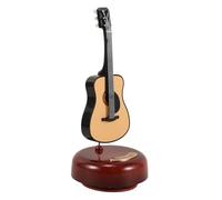 POPETPOP Caja De Música Decorativa Guitarra Pequeña Abs Mecanismo De Cuerda Figurita Musical para Decoración De Escritorio y Festivales Obsequio Artístico Creativ