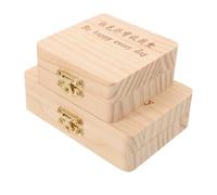 POPETPOP Caja de Recuerdo para Dientes de Ñiño con 2 Compartimentos Contenedor para Pelo Fetal y Cordón Umbilical Material Duradero Diseño Compacto y Seguro para Conservar Recuerdos