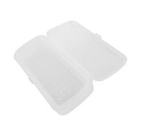 POPETPOP Caja Esterilización Herramientas Manicura Doble Capa Transparente Organizador Almacenamiento Portátil para Salón Uso Profesional Limpieza Uñas