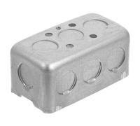 POPETPOP Caja Metálica de Conexiones Eléctricas Tipo Exterior Resistente y Segura para Interruptores y Enchufes Instalación Rápida y Cumplimiento Normativo