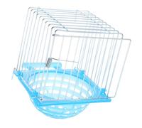 POPETPOP Caja Nido De Pájaro Nido De Pájaro Nido De Palomas Kits De Casa De Pájaros Casa De Pájaros para Jaula Casas De Kits De Pajareras Nido De Periquito Casa del Colibrí Blue Metal