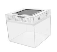 POPETPOP Caja Práctica para Reptiles Incubadora para Tarántulas y Comedero Creativo Hábitat para Arañas para Alimentación y Cuidado Casa