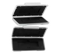 POPETPOP Caja Protectora para SSD Negro de Plástico y Espuma, Estuche Compacto para 2 Discos Duros M.2 Cierre Seguro y Protección contra Humedad