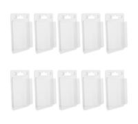 POPETPOP Caja Transparente para Envío con Tapa Blíster de Plástico Resistente 88X30X123 MM Estuche Tipo Concha 10 Unidades para Almacenamiento y Embalaje de Productos Electrónicos