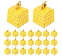 POPETPOP Cajas de Papel para Fiestas 50 Unidades Caja de Dulces para Obsequio Tamaño Pequeño Diseño Abeja Decoración para Chocolates y Galletas Embalaje para Eventos y Celebraciones