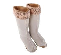 POPETPOP Calcetines Térmicos para Botas de Lluvia Mujer Forros de Forro Polar Altos 32 CM Talla M para 38-39 Calcetines Cálidos para Invierno y Actividades al Aire Libre