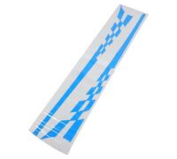 POPETPOP Calcomanías Laterales para Carrocería de Coche 2 Piezas Azul PVC Resistentes Intemperie Diseño de Franjas para Faldones Deportivos Aptas para Suv y Coches Estándar Protección