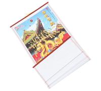 POPETPOP Calendario Chino Colgante 2025 para Pared Diseño Tradicional Motivos del Año Serpiente Tamaño Adaptable para Decoración de Habitación Calendario Lunar Anual Detallado