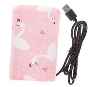 POPETPOP Calentador De Biberones Portátil Usb Para Bebés, Funda Aislante Para Leche Materna, Diseño Seguro Conservación Térmica, Compatible Para Viajes y Uso Diario, Color Rosa Claro, Tamaño Estándar