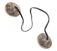 POPETPOP Campanas Tingsha de Nepal para Meditación Platillos de Dedo Tingsha para Yoga y Terapia de Sonido Instrumento de Percusión de Platillos para Prácticas Espirituales