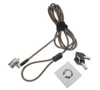 POPETPOP Candado para Portátil y Bloqueo De Computadora Portátil para Oficina y Hogar, Cable De Acero Alargado De 1,9 M, Candado De Aleación De Zinc Negro, Seguridad para Laptop y Tablet