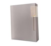 POPETPOP Carpeta con Pinza y Cubierta Transparente Gris Portadocumentos para Oficina y Escuela Folder de Archivo Resistente para Papeles Música y Documentos Protección Segura