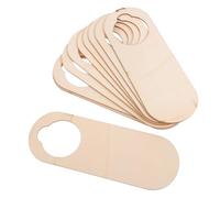 POPETPOP Carteles Colgantes de Madera sin Tratar 10 Piezas 8.66X3.14 Pulgadas para Decoración de Puertas y Proyectos de Bricolaje en Casa