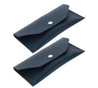 POPETPOP Cartera de Presupuesto para Mujer 2 Unidades Organizador de Dinero Cuero PU Verde Oscuro Bolsa para Billetes y Tarjetas Planificador Portátil para Viajes y Uso Diario