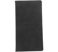 POPETPOP Cartera de PU para Tarjetas de y Seguro de Automóvil Funda Manual Multifuncional Soporte Compacto para Licencia de Conducir y Tarjetas de Identificación para y Color Negro