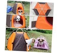 POPETPOP Casa De Camping Plegable para Mascotas Tienda De Oxford para Perros y Gatos para Interior y Exterior Kennel Portátil para Perros Pequeños y Medianos