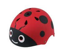 POPETPOP Casco de Seguridad Infantil Niñas Protección Añadida, Material Abs, Diseño de Mariquita, Adecuado para Patinaje y Scooter