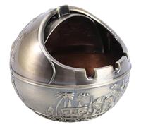 POPETPOP Cenicero, Cenicero con Tapa, Cinzeiro Resistente a la Intemperie, Exterior Portatil Originales Elefante Creativo Aleación de Zinc Para El Hogar/Jardín/Bar/Restaurante/Oficina/Hotel