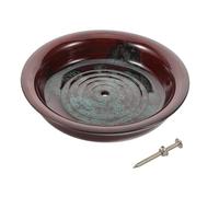 POPETPOP Cenicero de Cono de Moxa de Cerámica Grande 11,5 Cm Base Fija, Bandeja para Quemar Moxa y Varillas, Soporte Resistente al Calor para Uso en Hogar, Clínica y Bienestar