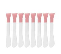 POPETPOP Cepillo Aplicador de Mascarilla Facial de Silicona Doble Cabezal, 8 Piezas, Diseño Doble Extremo, Adecuado para Uso en Casa y Viaje