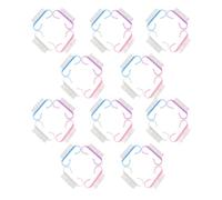 POPETPOP Cepillo de Uñas para Fregar Mango Antideslizante 40 Piezas en Colores Rosa Azul y Púrpura Translúcidos Herramienta para Limpieza Precisa de Uñas y Dedos en Manicura Pedicura y