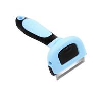 POPETPOP Cepillo para Perros Producto配件 Peine Bidentado con Mango Abs para Eliminar el Pelo Suelto y Desenredar, Herramienta de Aseo para Perros Pequeños y Medianos